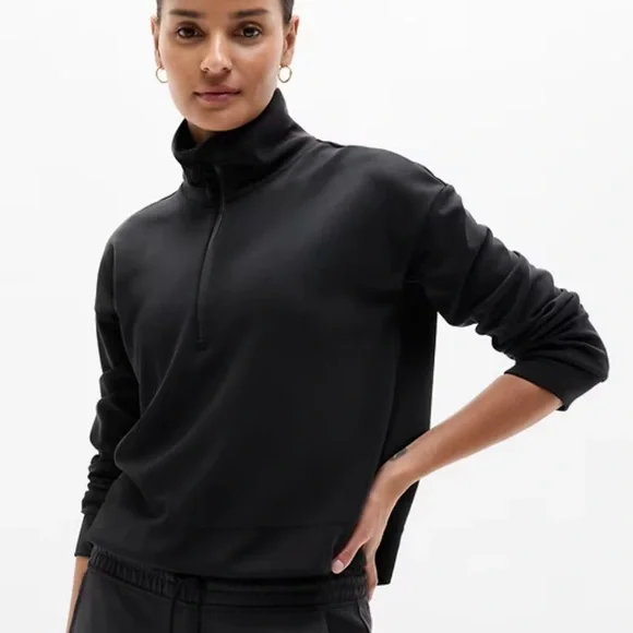 ATHLETA Seasoft Quarter Zip - Picture 1 of 8